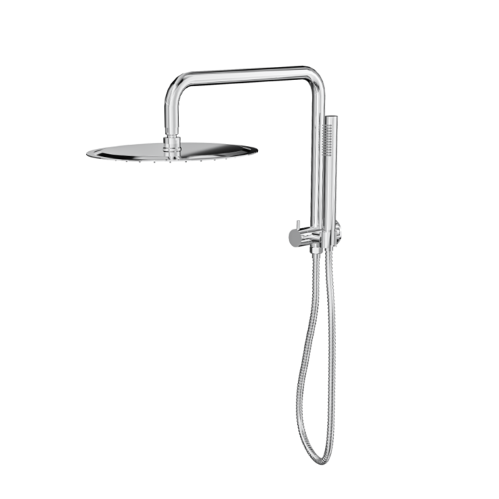 Linsol Sofia 300mm Shower Head on Half rail - Microphone Slim Handshower