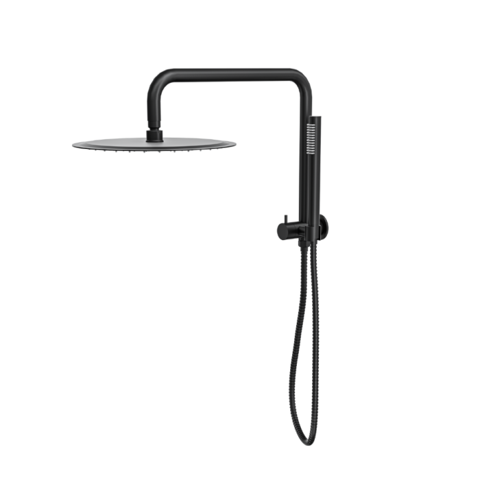 Linsol Sofia 300mm Shower Head on Half rail - Microphone Slim Handshower