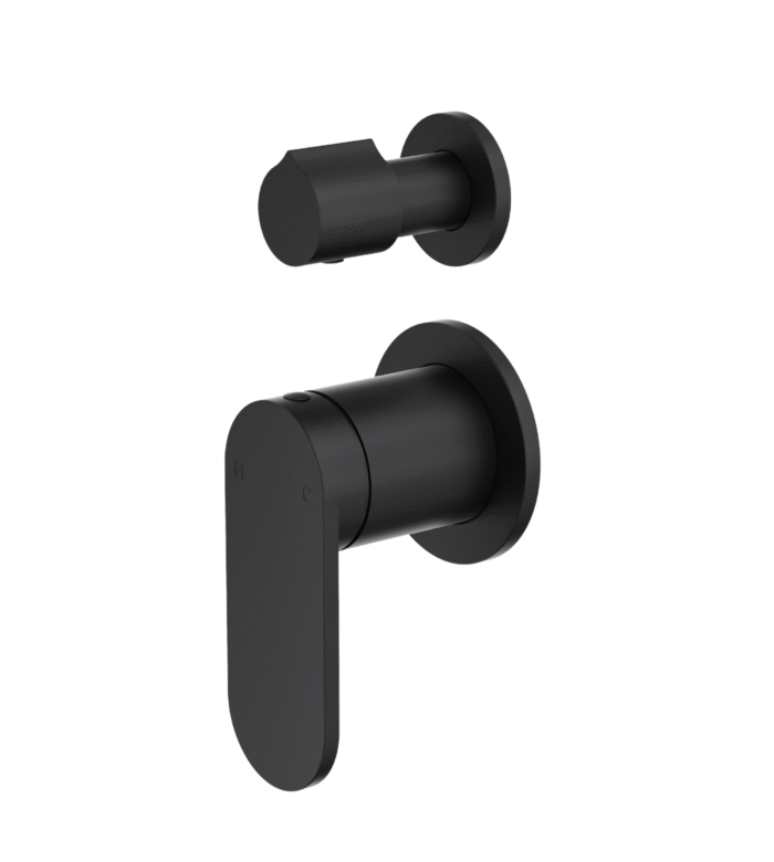 Linsol Capo Wall Diverter Mixer Small Plate