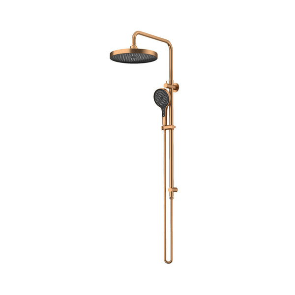 Amoza Premium Twin Shower on Full Rail 5 Function - 300mm Head