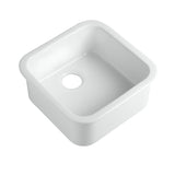 483x483x203mm Undermount Fireclay Butler Single Bowl Farmhouse Sink