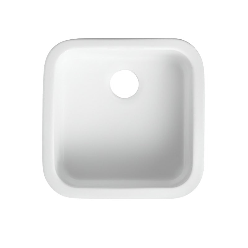 483x483x203mm Undermount Fireclay Butler Single Bowl Farmhouse Sink – alternate view