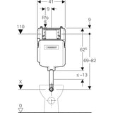 Geberit Sigma8 In-wall Cistern – detail view