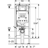 Geberit Sigma8 Duo Fix In-wall Cistern – detail view