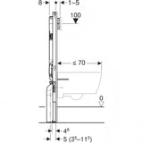 Geberit Sigma8 Duo Fix In-wall Cistern – view 4
