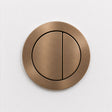 Round Flush Buttons – Brushed Copper