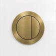 Round Flush Buttons – Brushed Gold