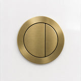 Round Flush Buttons – Brushed Gold