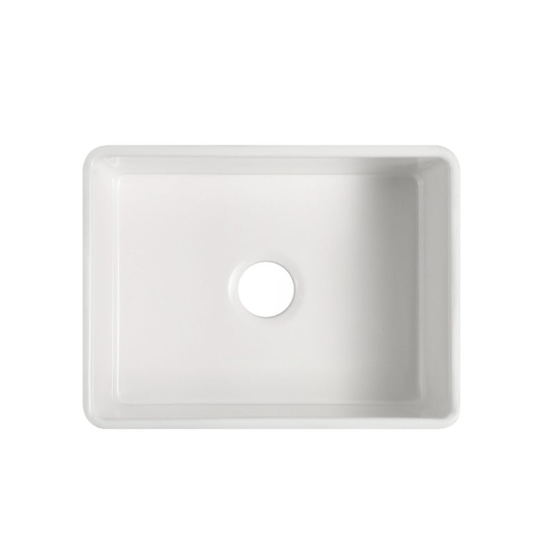 610x459x254mm Fireclay Butler Single Bowl Farmhouse Sink – detail view