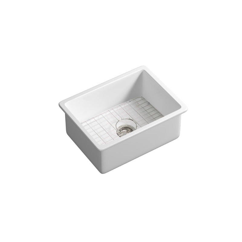 685X483X254mm Undermount Fireclay Butler Single Bowl Kitchen Sink – alternate view
