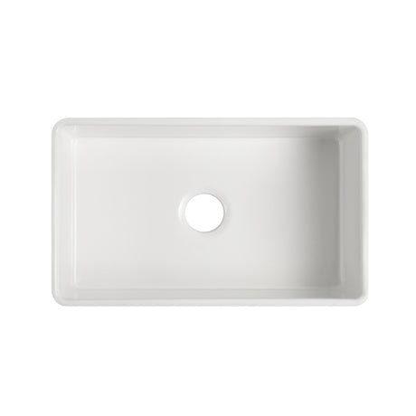 760x459x254mm Fireclay Butler Single Bowl Farmhouse Sink – detail view