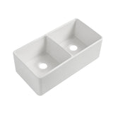 835x508x254mm Fireclay Butler Double Bowl Kitchen Sink – alternate view