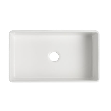835x508x254mm Undermount Fireclay Butler Single Bowl Kitchen Sink – detail view