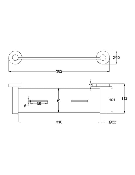 Otus Slimline SS304 Shelf Metal – view 7