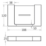Ceram Soap Dish Metal – view 5