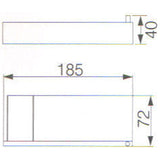 Rosa Toilet Roll Holder – detail view