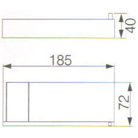 Rosa Toilet Roll Holder – detail view