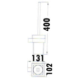 Rosa Toilet Brush Holder – detail view