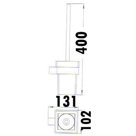 Rosa Toilet Brush Holder – detail view