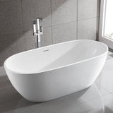 Egg Shape Gloss White Freestanding Bath - 1700mm – alternate view