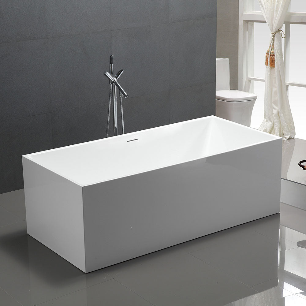 Brooklyn Multi-fit-free Gloss White Freestanding Bath - 1700mm – alternate view