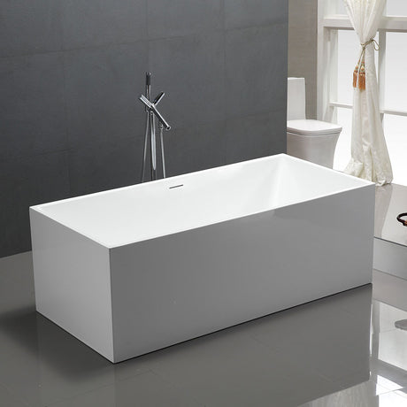 Brooklyn Multi-fit-free Gloss White Freestanding Bath - 1700mm – alternate view