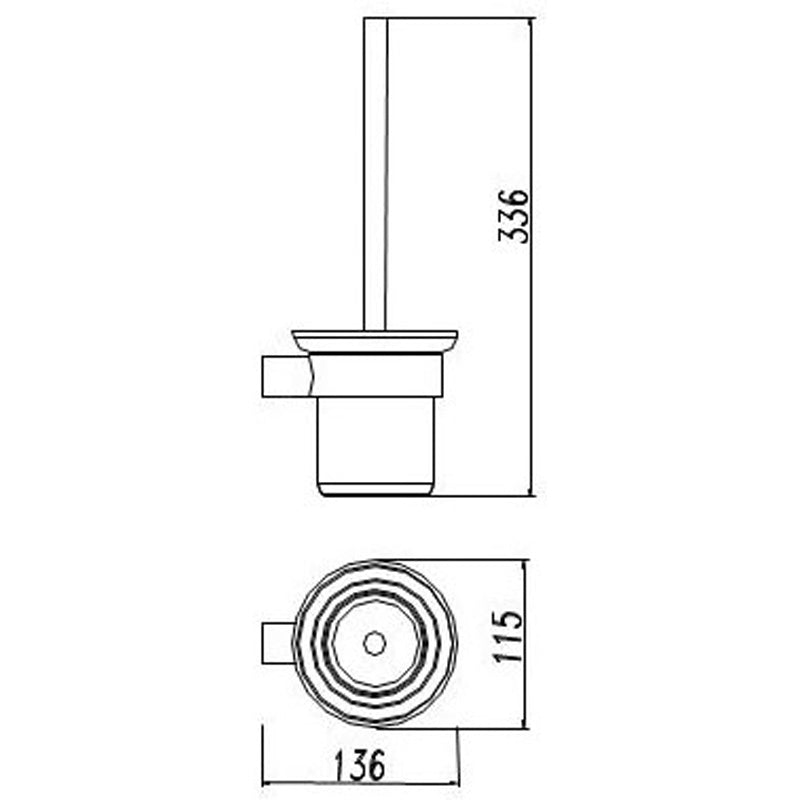 Dove Toilet Brush Set – alternate view