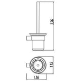 Dove Toilet Brush Set – alternate view