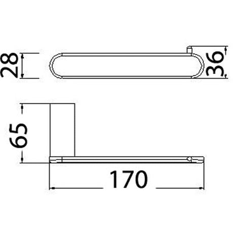 Dove Toilet Roll Holder – alternate view