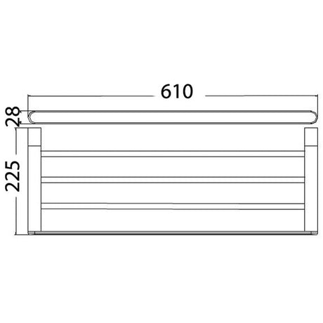 Dove Towel Rack – alternate view