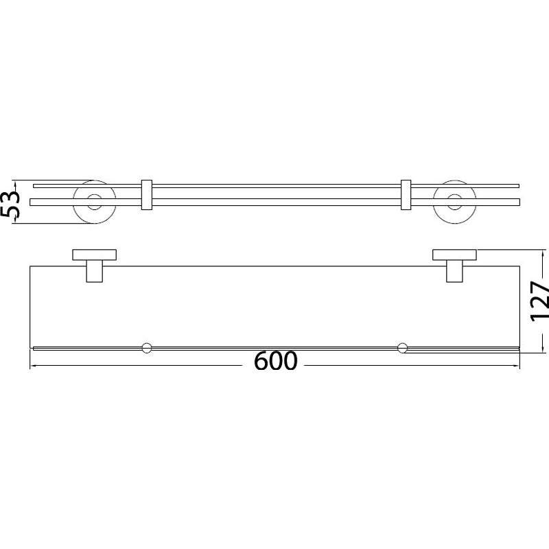 Otus Shelf Glass – alternate view