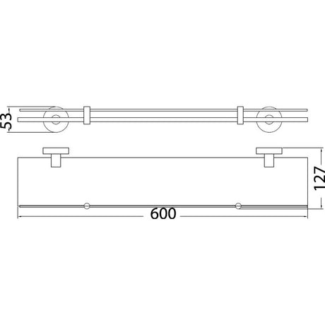 Otus Shelf Glass – alternate view