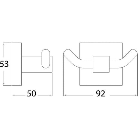 Sara Robe Hook – alternate view