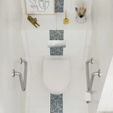 90° Ambulant Accessible Grab Rail – Stainless Steel – detail view