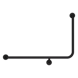 90° Left-Hand Accessible Grab Rail – Matte Black