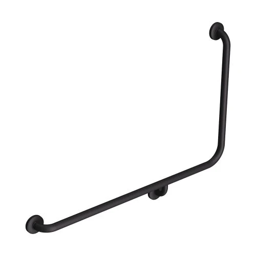 90° Left-Hand Accessible Grab Rail – Matte Black – alternate view