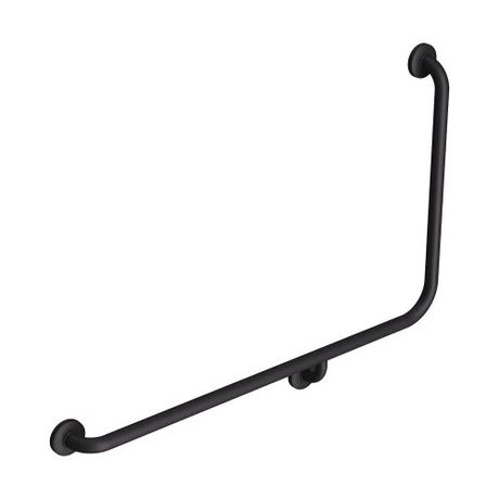 90° Left-Hand Accessible Grab Rail – Matte Black – alternate view
