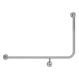 90° Left-Hand Accessible Grab Rail – Stainless Steel