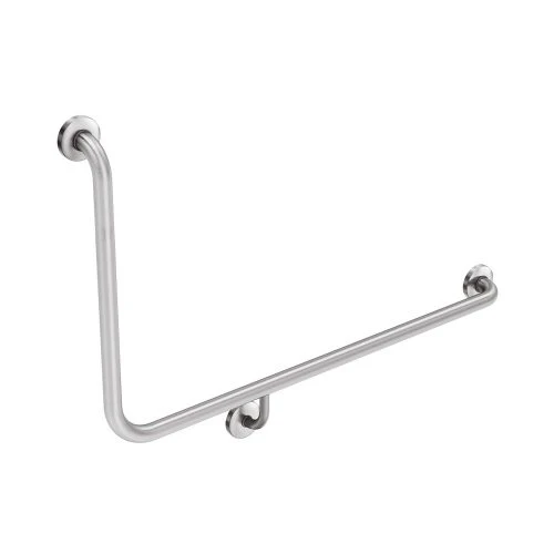 90° Right-Hand Accessible Grab Rail – Stainless Steel – alternate view