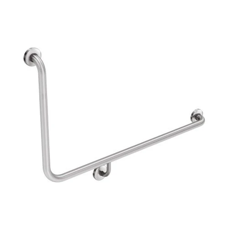 90° Right-Hand Accessible Grab Rail – Stainless Steel – alternate view