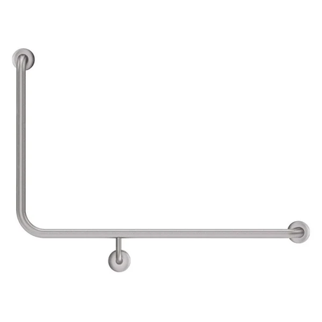 90° Right-Hand Accessible Grab Rail – Stainless Steel
