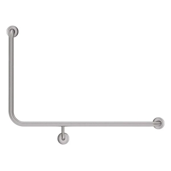 90° Right-Hand Accessible Grab Rail – Stainless Steel