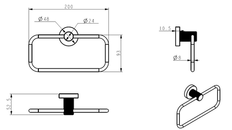 Linie Towel Ring – view 5