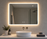 LED Rectangular Shaped Pencil Edge Mirror Backlit - 900 x 750mm