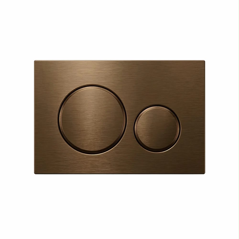 Stainless Steel Round Flush Buttons for Geberit Sigma – Antique Brass