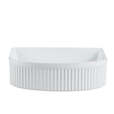 AR400 - 410x360x120mm Gloss White Above Countertop Basin – detail view