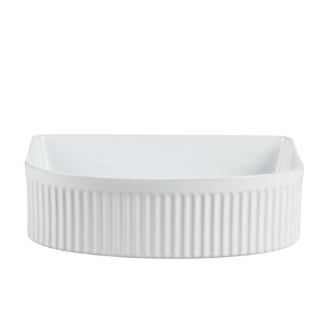 AR400 - 410x360x120mm Gloss White Above Countertop Basin – detail view