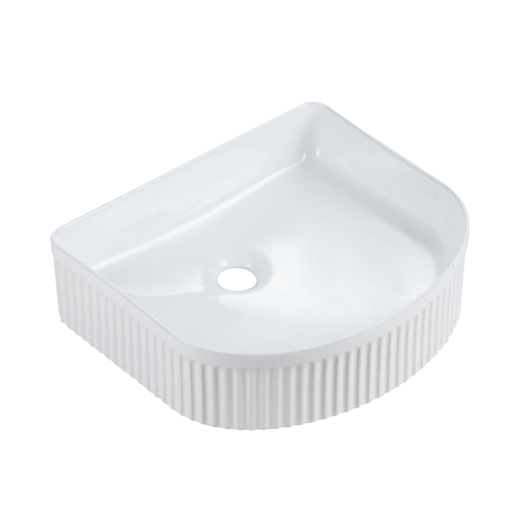 AR400 - 410x360x120mm Gloss White Above Countertop Basin