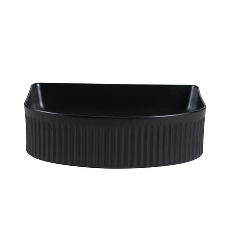 AR400MB - 410x360x120mm Matte Black Above Countertop Basin – detail view
