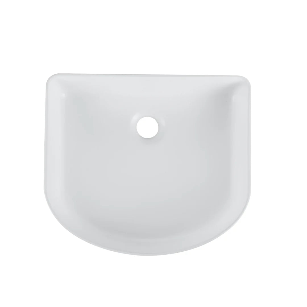 AR400MW - 410x360x120mm Matte White Above Countertop Basin – alternate view